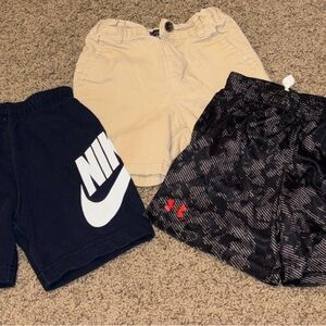 Nike Black and White Kids Shorts